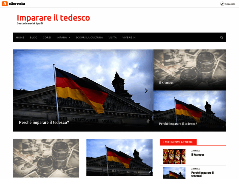 Website's screenshot : Learn German Online Easily and Free