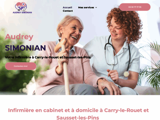 Infirmière à Carry-le-Rouet, Audrey Simonian