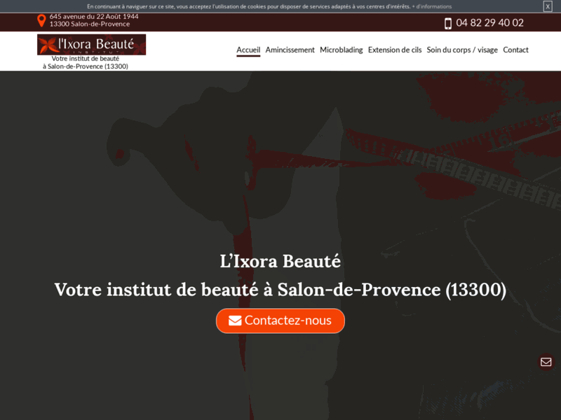 Screenshot du site : Salon de beauté Salon-de-Provence - institut