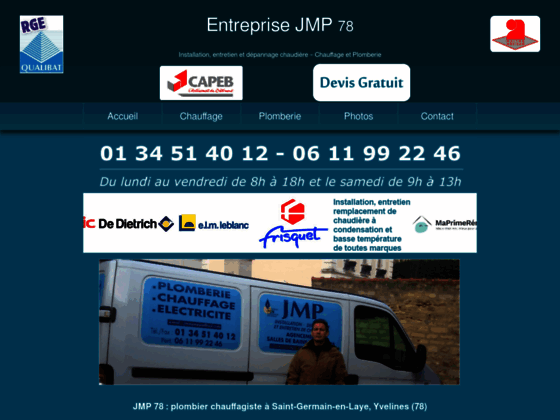 Détails : JMP 78 : entreprise Jimmy Meyre Plomberie à St Germain en Laye (78)