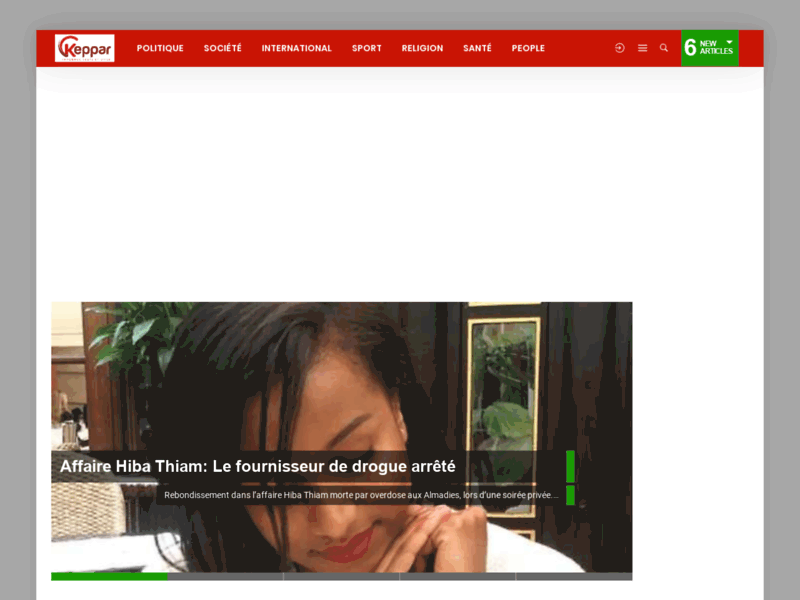 Screenshot du site : Keppar, un site de decryptage de l'actualite