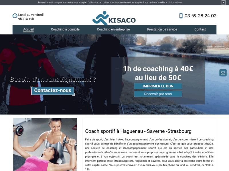 Screenshot du site : Trouver un coach sportif à domicile à Mittelhausen