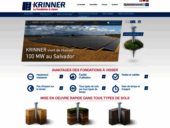 Krinner - La vis de fondation
