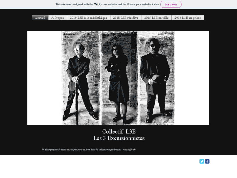 Screenshot du site : l3e collectif photographes