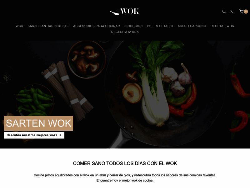 Screenshot del sitio : La Casa Del Wok