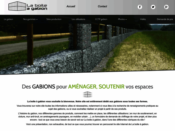 Détails : Spécialiste des gabions de France - La Boite à Gabion