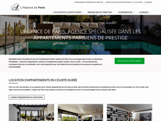 Détails : L'Agence de Paris - Appartements de prestige