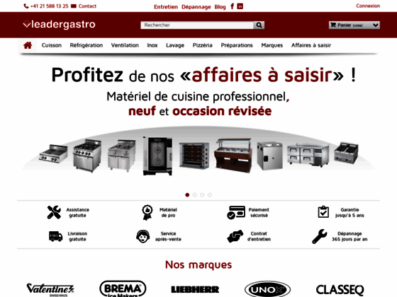 Leader gastro Lausanne : materiel de cuisine pro