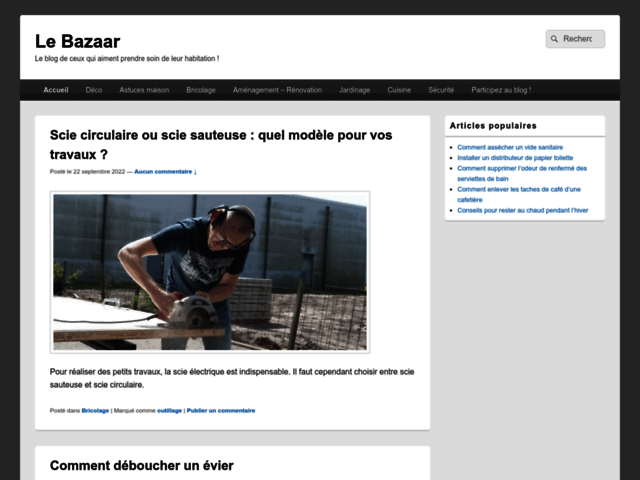 Le Bazaar : Le blog de ceux qui aiment prendre soin de leur habitation !