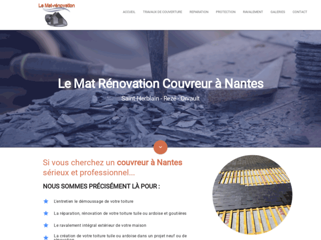 Artisan couvreur à Nantes et charpentier en rénovation