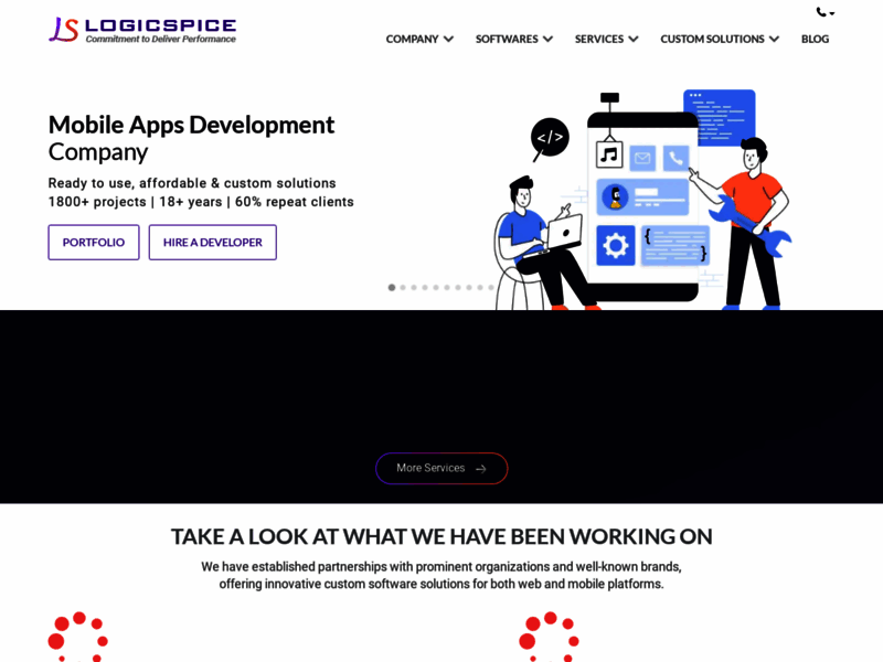 Site screenshot : Web & Mobile App Software Development Company