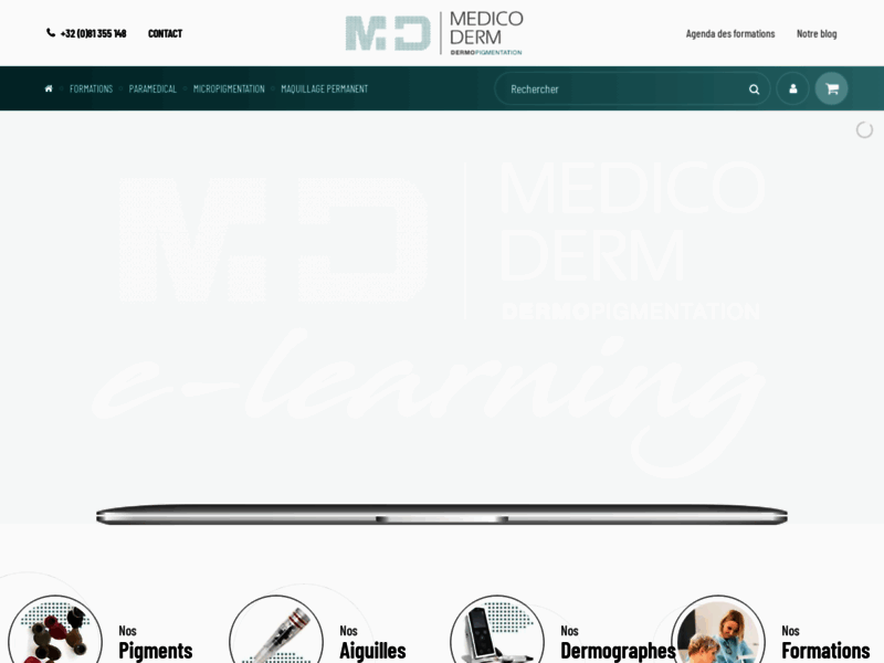 Screenshot du site : Medico Derm