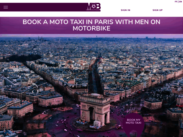 Men on Motorbike - taxi moto Paris