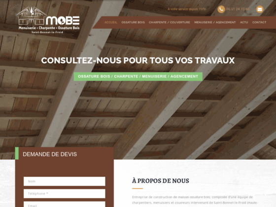 Détails : MOBE : constructeur de maisons ossature bois