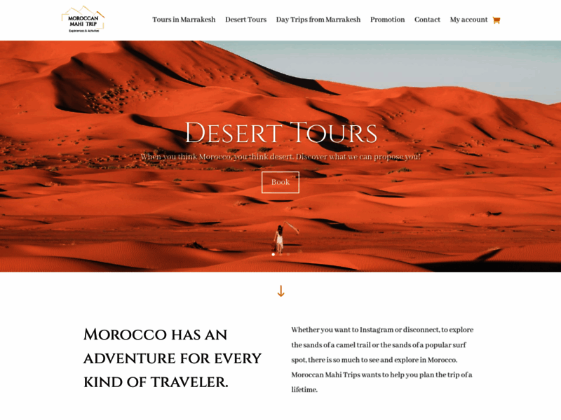Website's screenshot : Tours around Marrakech