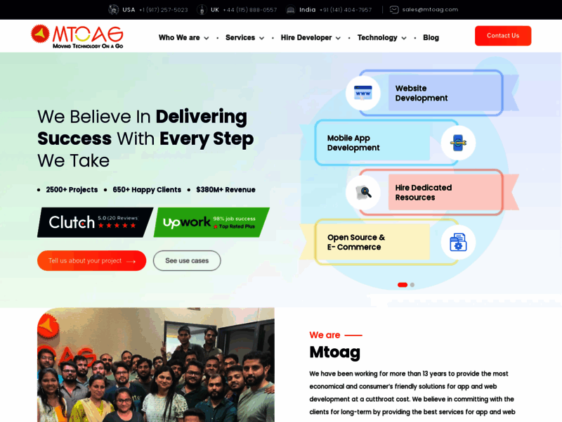 Website's screenshot : Website & Mobile App Development Company India.