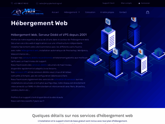 mycyberhosting.fr : hébergement web et location de serveurs dédiés