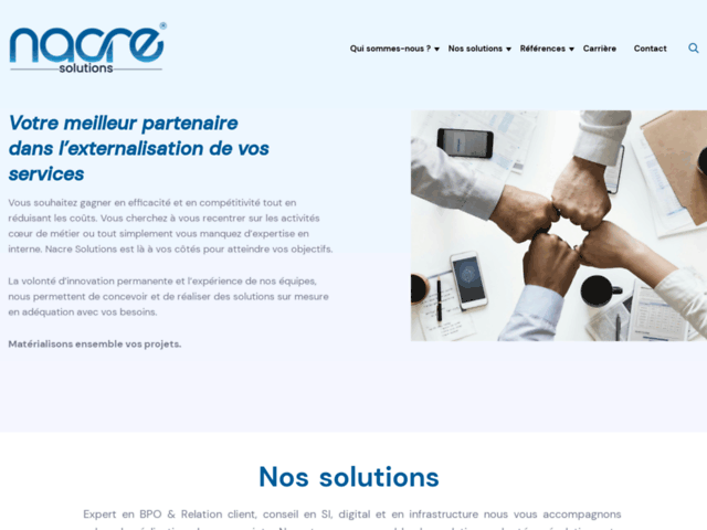Nacre-solutions