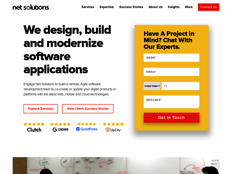 Site screenshot : Net Solutions - Digital Experience Agency