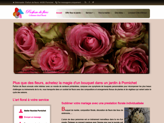 Parfum de fleurs, les bouquets de roses Baie de Pornichet - La Baule