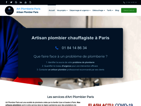 Détails : Artisan Plombier Paris : votre plombier chauffagiste dans la région parisienne