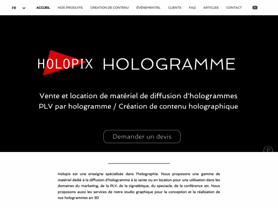 Holopix - PLV hologramme