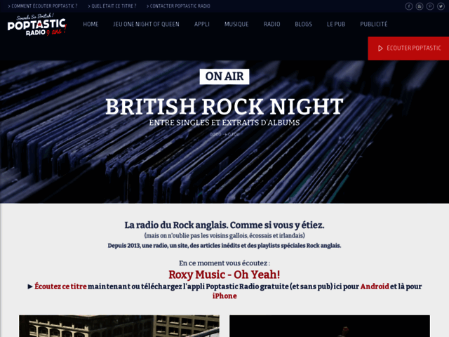 Poptastic : Web radio dédiée à la musique pop anglaise
