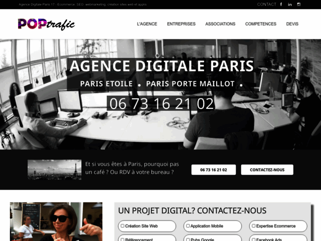 Agence digitale Paris | Poptrafic
