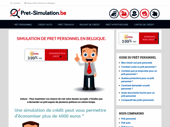 Pret-simulation : conseils pour bien choisir votre prêt personnel en Belgique