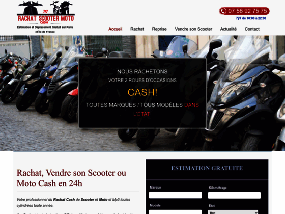 Services de rachat scooter Paris