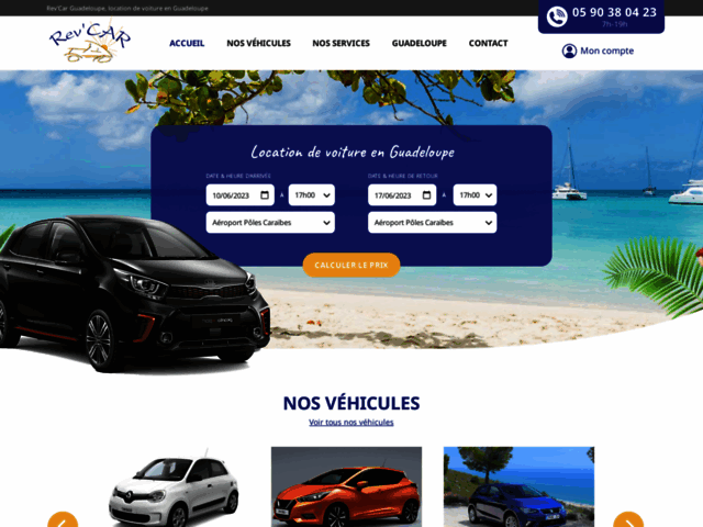 Location auto Guadeloupe - Rev'car