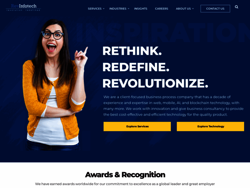 Site screenshot : RevInfotech