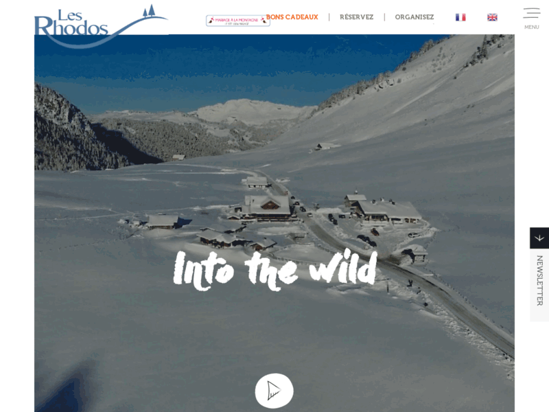 Screenshot du site : Hotel Restaurant La Clusaz Les Rhodos