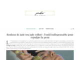 Rouleau de jade : l'outil de massage pour le visage