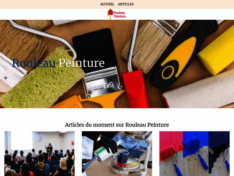 Screenshot du site : Rouleau peinture