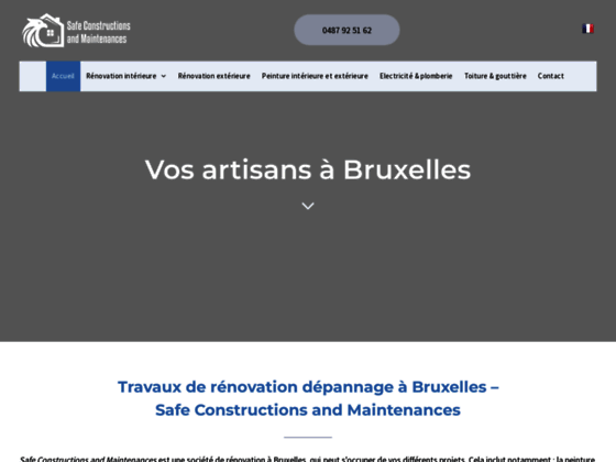 Société de rénovation à Bruxelles Safe Constructions and Maintenances