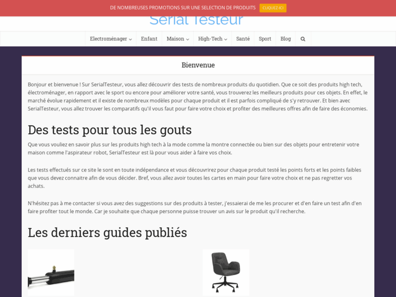 Screenshot du site : Serial-Testeur