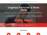 Urgence Serrurier à Paris 75016 - Intervention d'urgence à prix fixes