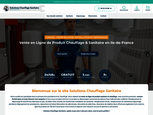 Solutions chauffage sanitaire