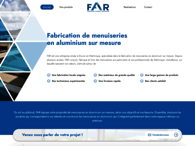 Fabrication menuiserie aluminium Martinique