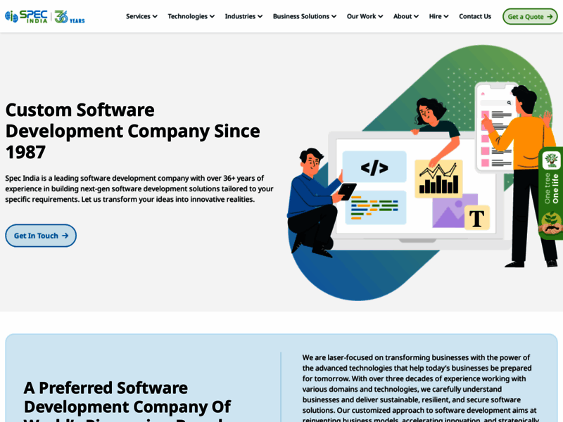 Website's screenshot : Software & Mobile App Development Company
