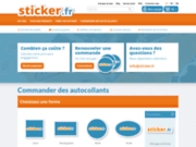 Sticker.fr : impression d'autocollants personnalisés