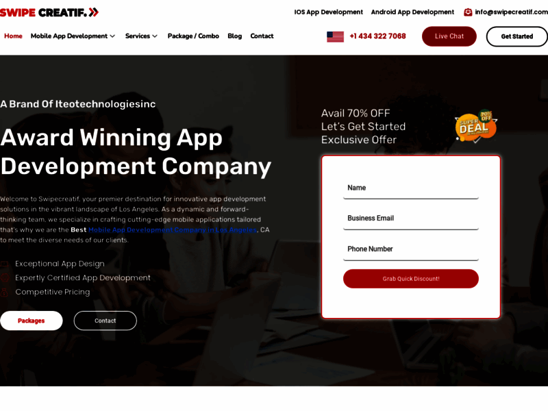 Site screenshot : Best App Development Company