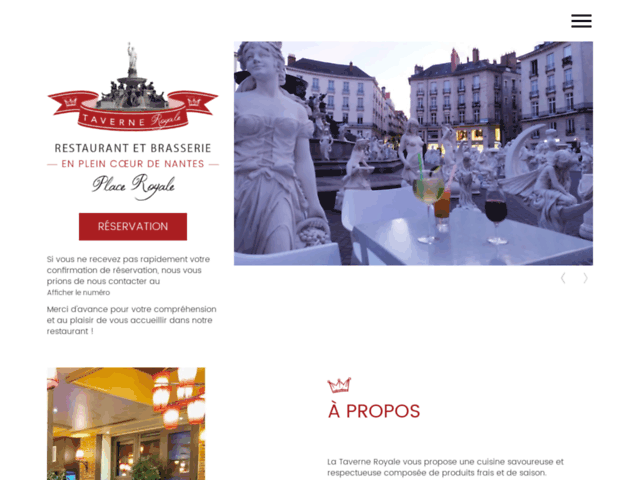 La Taverne Royale : restaurant centre-ville Nantes