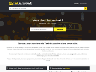 Miniature du site : Réserver un taxi par Téléphone Partout en France