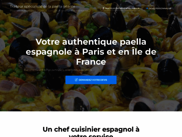 Devis paella géante à domicile partout en France