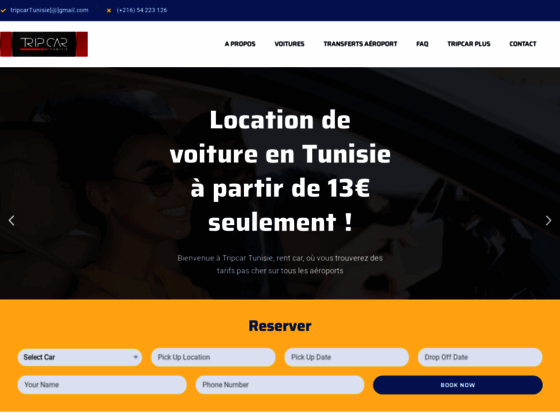 Tripcar Tunisie - Location de voitures pas cher 