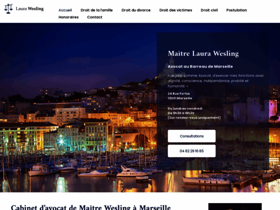 Avocat en droit de la famille à Marseille, Maître Laura Wesling