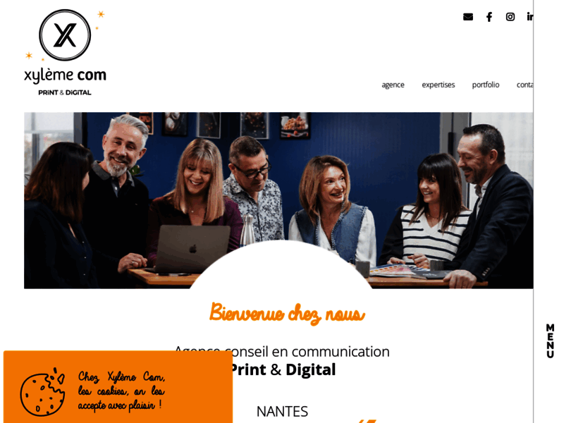 Screenshot du site : xyleme com, agence de communication print et web