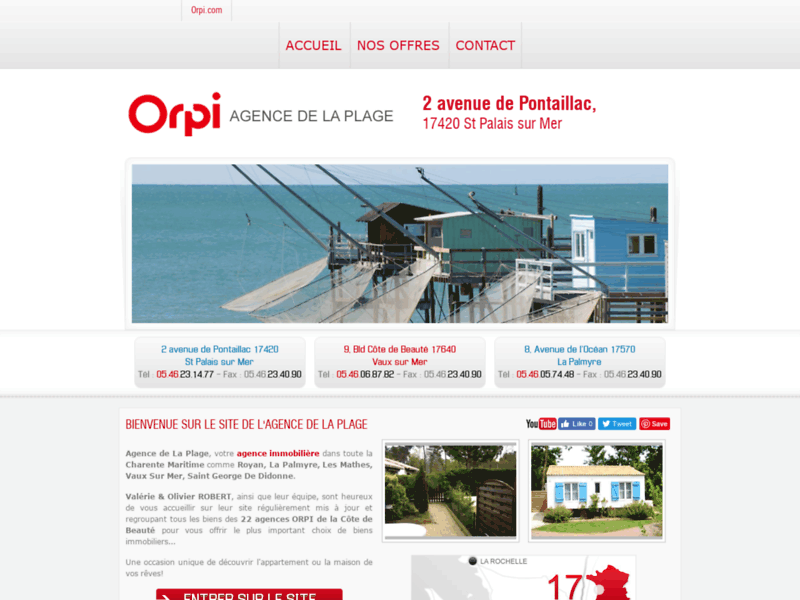 ORPI, Agence immobilière de la plage